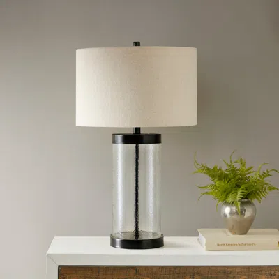 Streamdale Furniture Streamdale Macon Glass Cylinder Table Lamp
