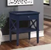 Streamdale Furniture Streamdale Madison Midnight Blue Nightstand