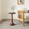 Streamdale Furniture Streamdale Mango Wood Round End Table,honey