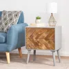 Streamdale Furniture Streamdale Mango Wooden / Mdf Fitted 2 Drawer Cabinet- (kd Legs