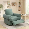 Streamdale Furniture Streamdale Manual Recliner Sofa Swivel Rocker Chair With Adjustable Backrest, Sky Blue