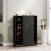 Streamdale Furniture Streamdale Marble 6-layer Shoe Cabinet With Sliding Door