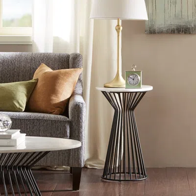 Streamdale Furniture Streamdale Marbury Pedestal In Black