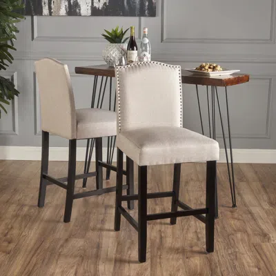 Streamdale Furniture Streamdale Markson Kd Counter Stool With Espresso Legs And Upholstered Seat