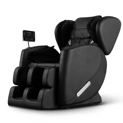 Streamdale Furniture Streamdale Massage Chair Recliner With Zero Gravity With Full Body Air In Black