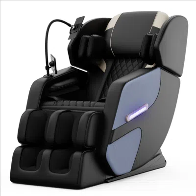 Streamdale Furniture Streamdale Massage Chair Recliner With Zero Gravity With Full Body Air Pressure In Black