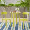 Streamdale Furniture Streamdale Matte Lime Green Bistro Set - Cozy Outdoor Dining