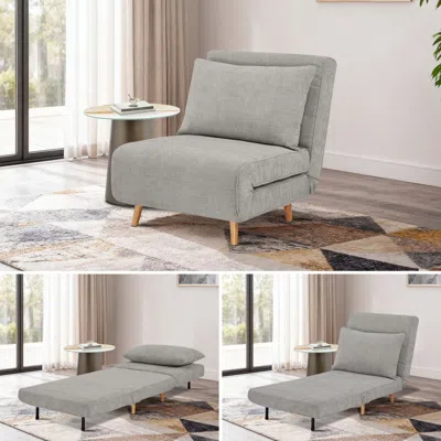 Streamdale Furniture Streamdale Max Sofa Bed - 3 In 1 Upholstered Accent Chair Bed-convertible Sleeper Sofa Chair