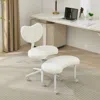 Streamdale Furniture Streamdale Meditation Chair Plus - Cross Legged Desk Chair With Lumbar Support, Ivory In White