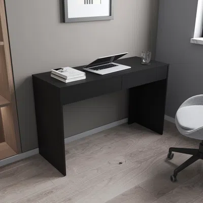 Streamdale Furniture Streamdale Meridian 2-drawer Computer Desk Black Wengue
