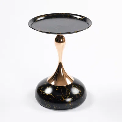 Streamdale Furniture Streamdale Mermaid Tail Coffee Table - Round Metal Accent Table