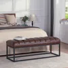 Streamdale Furniture Streamdale Metal Base Upholstered Bench For Bedroom For Entryway