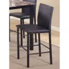 Streamdale Furniture Streamdale Metal Counter Height Dining Chairs With Black Metal Frame, Set Of 4