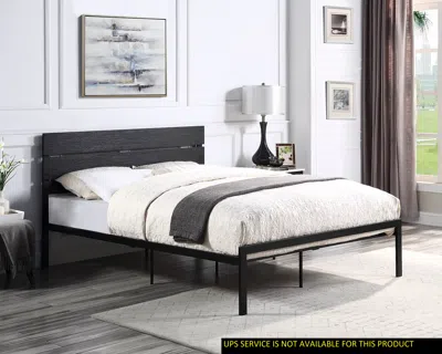 Streamdale Furniture Streamdale Metal Frame Queen Size Bed 1 Piece