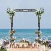 Streamdale Furniture Streamdale Metal Garden Arch, Adjustable Width, Black