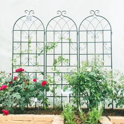 STREAMDALE FURNITURE STREAMDALE METAL GARDEN TRELLIS 71" X 19.7" FOR CLIMBING PLANTS