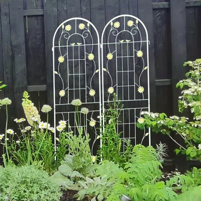 Streamdale Furniture Streamdale Metal Garden Trellis For Climbing Plants Outdoor Support