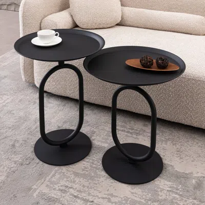 Streamdale Furniture Streamdale Metal Lantern End Table Set
