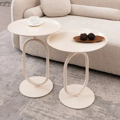 Streamdale Furniture Streamdale Metal Lantern End Table Set (2)