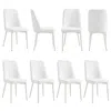 Streamdale Furniture Streamdale Metal Leg Dining Chairs (set Of 8) For Kitchens And More