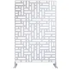 Streamdale Furniture Streamdale Metal Privacy Screen 76"x48" - White