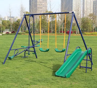 Streamdale Furniture Streamdale Metal Swing Set With Slide