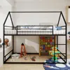 Streamdale Furniture Streamdale Metal Twin Bunk Bed - Heavy Duty, Noise Reduced, Black