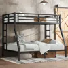 Streamdale Furniture Streamdale Metal Twin Over Full Bunk Bed, Black