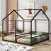 Streamdale Furniture Streamdale Metal Twin Size House Platform Beds