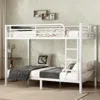 Streamdale Furniture Streamdale Metal Twin Xl Bunk Bed, Space-saving, White