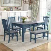 Streamdale Furniture Streamdale 6-piece Kitchen Dining Table Set Wooden Rectangular Dining Table