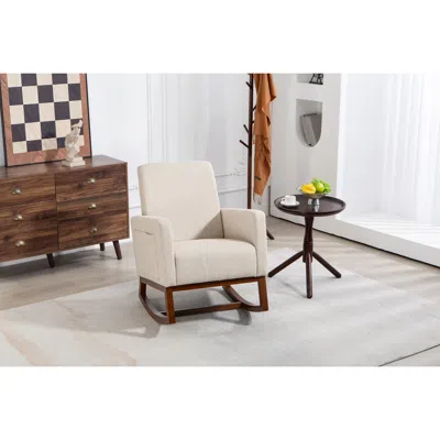 Streamdale Furniture Streamdale Mid-century Accent Chair With Waist Cushion