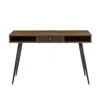 Streamdale Furniture Streamdale Mid-century Desk With Usb & Outlet - Walnut
