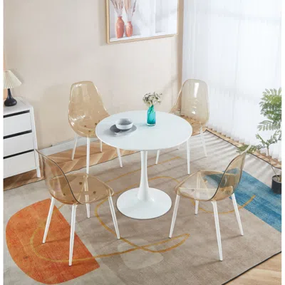 Streamdale Furniture Streamdale Mid-century Dining Set: Table & 4 Chairs