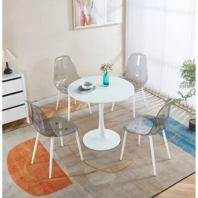 Streamdale Furniture Streamdale Mid-century Dining Set: Table & 4 Chairs