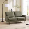 Streamdale Furniture Streamdale Mid-century Loveseat With Usb, Removable Cover