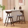 Streamdale Furniture Streamdale Mid-century Mod Counter Stools Retro Splayed Legs