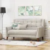 Streamdale Furniture Streamdale Mid-century Modern 2-seater Sofa Retro Chic With Impeccable Design And Comfort