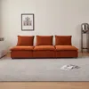 Streamdale Furniture Streamdale Mid-century Modern 3-seater Sofa Couch For Living Room - Modular Sectional Armless Sofa