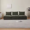 Streamdale Furniture Streamdale Mid-century Modern 3-seater Sofa Couch For Living Room - Modular Sectional Armless Sofa