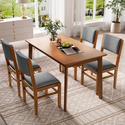 Streamdale Furniture Streamdale Mid Century Modern 5-piece Dining Set