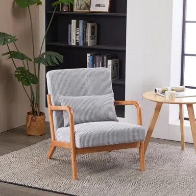 Streamdale Furniture Streamdale Mid-century Modern Accent Chair - Dark Grey