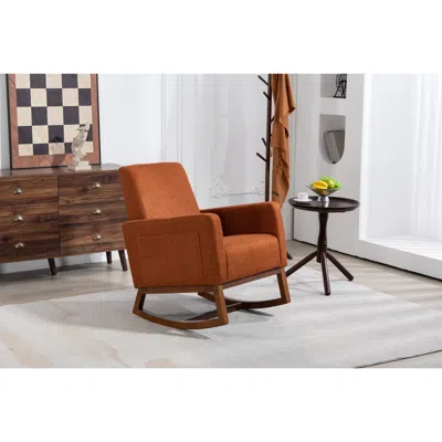 Streamdale Furniture Streamdale Mid-century Modern Accent Chair With Wood Frame