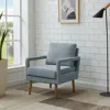 Streamdale Furniture Streamdale Mid-century Modern Accent Chair With Wood Legs & Plush Cushion