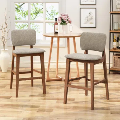 Streamdale Furniture Streamdale Mid-century Modern Barstools - Set Of 2