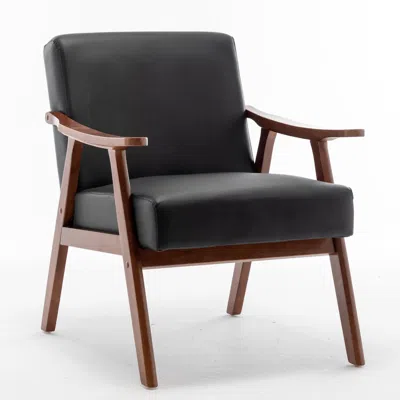 Streamdale Furniture Streamdale Mid-century Modern Chair In Black