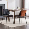 Streamdale Furniture Streamdale Mid Century Modern Dining Chairs Set Of 2 - Black Pu