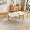 Streamdale Furniture Streamdale Mid-century Modern Dining Set - Wood Table & Chairs