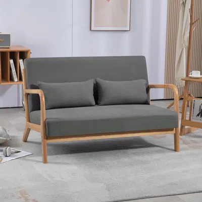 Streamdale Furniture Streamdale Mid-century Modern Leisure Sofa With Armrests