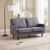 Streamdale Furniture Streamdale Mid Century Modern Loveseat Sofa With Usb